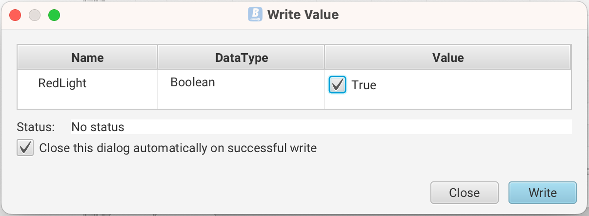 Set new value to write