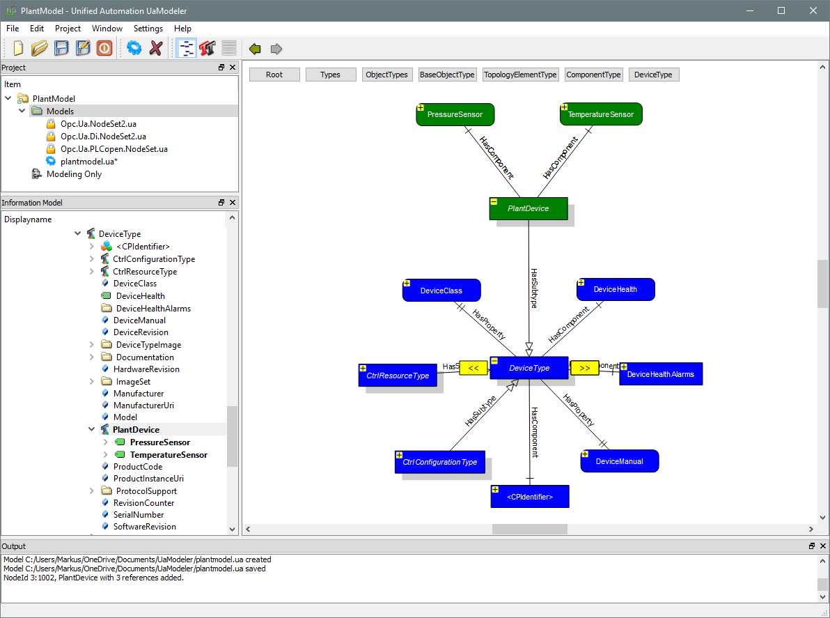 example model screen